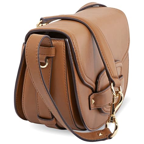 michael kors cary saddle bag medium|Cary Medium Leather Saddle Bag .